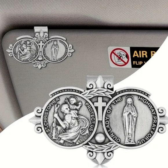 St Christopher & Our Lady of the Highway, Vehicle Medallion of Protection - Picture 5 of 6